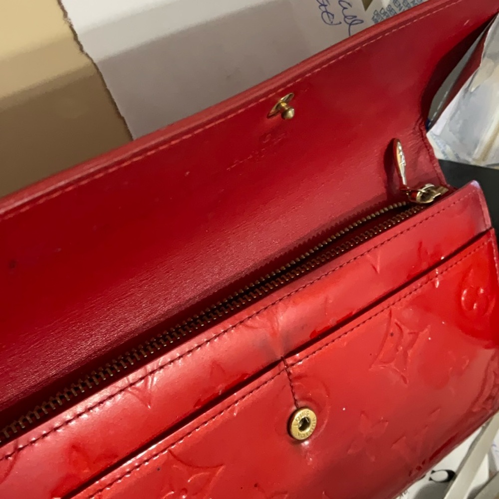 Louis Vuitton Red Wallet—used.